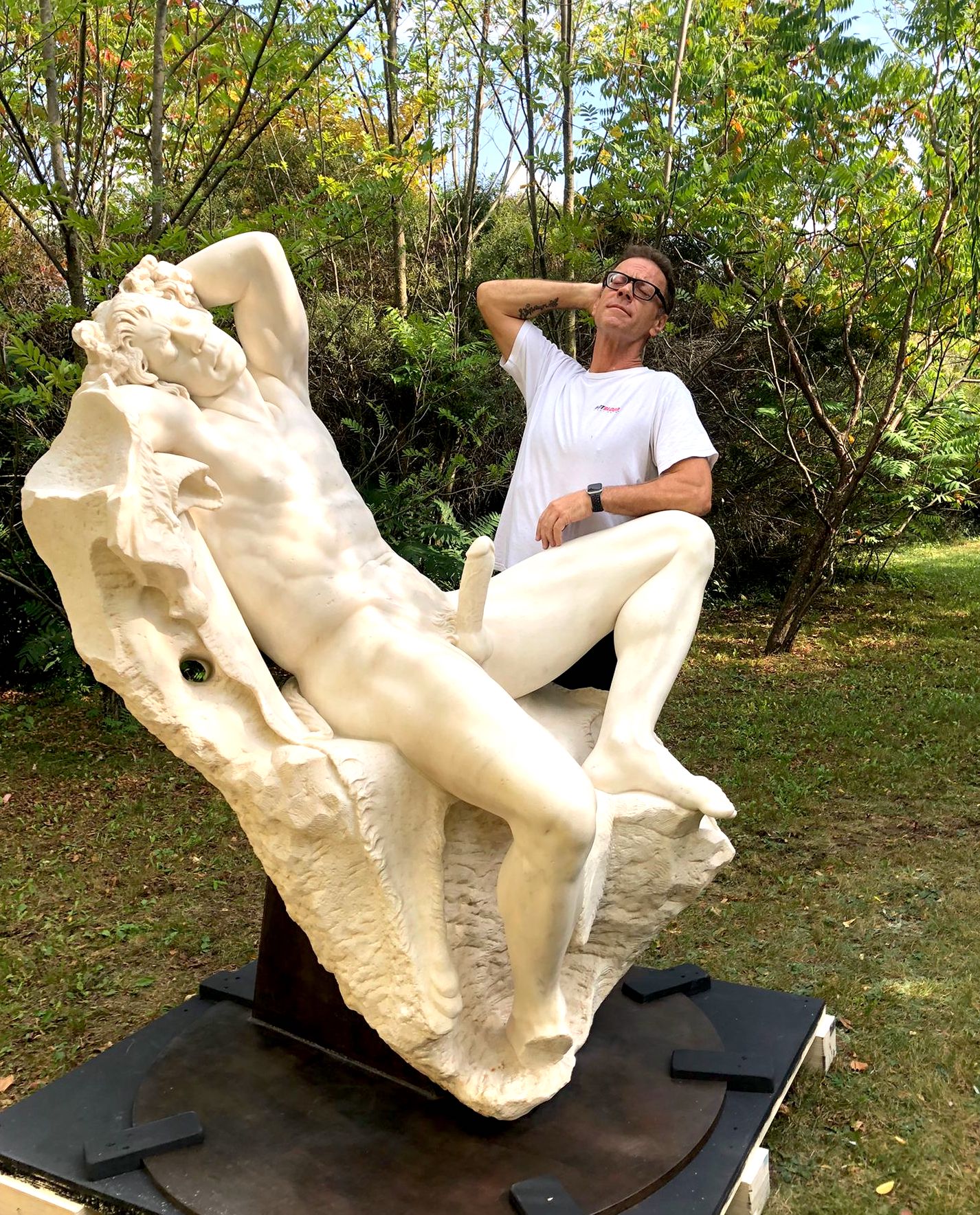A Look at the Rocco Siffredi Sculpture, Which Will Star in his Next Project. photo pic photo